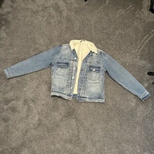 Denim Jacket with Sherpa Lining
